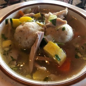 Cooked + Delivered by Open Kitchen Events offers Matzo Ball Soup