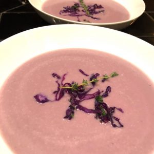 Purple Cabbage Soup for Cooked + Delivered by Open Kitchen Events